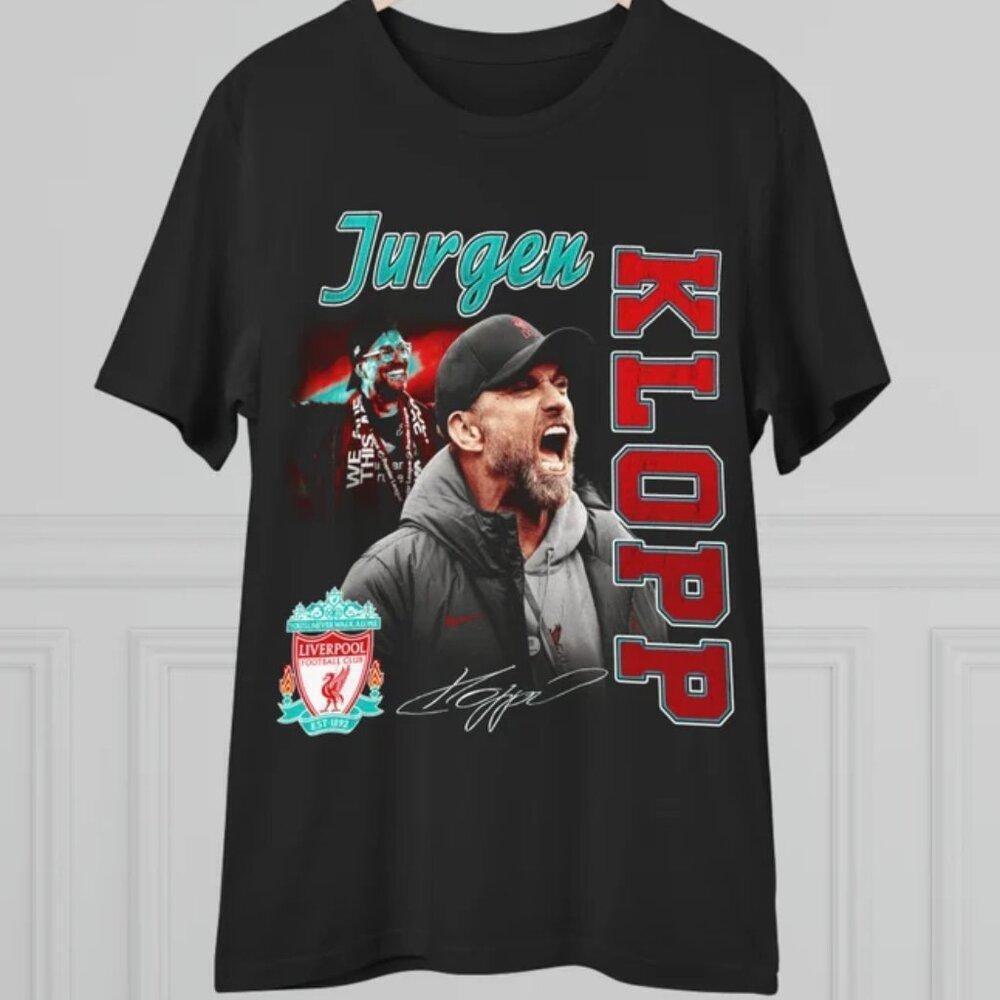 Jurgen Klopp Retro T-Shirt, Liverpool Fc Unisex Shirt